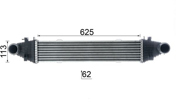 Product Image - Intercooler, inlaatluchtkoeler - CI356000P - MAHLE