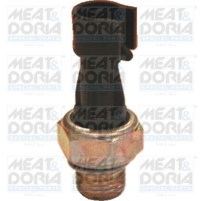 MEAT&DORIA 72026 Датчик тиску оливи Citroen Jumper/Peugeot Boxer 2.8HDi 95- (M14x1.5) (чорний)