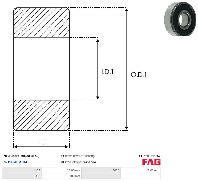 AS-PL ABE9002(FAG) Bearing