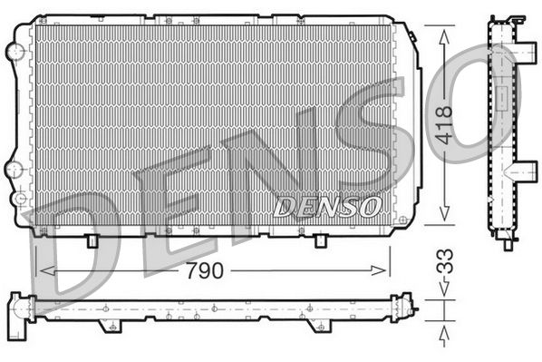 DENSO hűtő, motorhűtés DRM09076