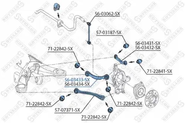 STELLOX 56-03433-SX Control/Trailing Arm, wheel suspension