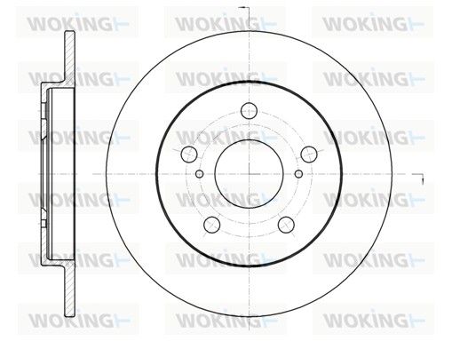 Гальмівний диск, Woking D61074.00
