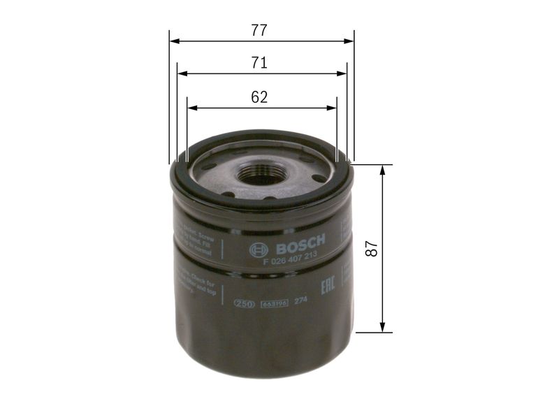 BOSCH F 026 407 213 Oil Filter