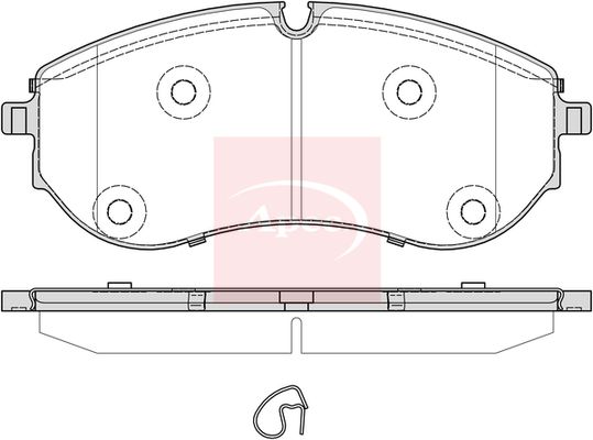 APEC Brake Pad Set, disc brake PAD2388