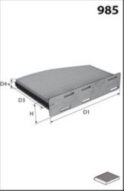 MISFAT Filtre d'habitacle HB166