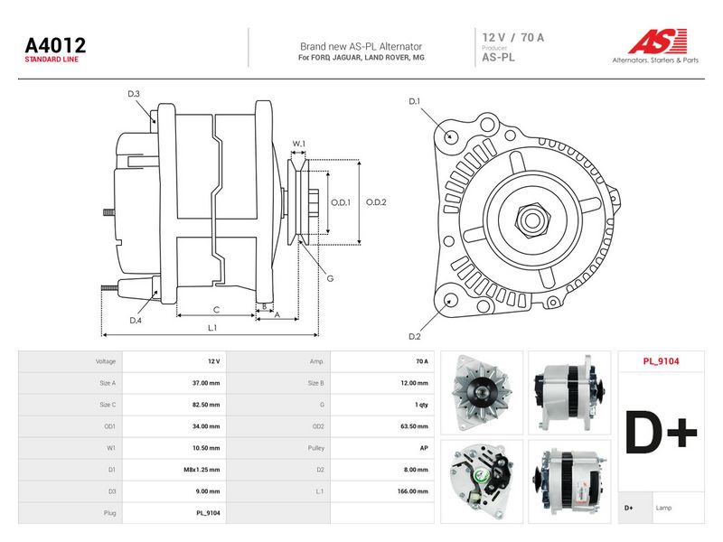Generaator, AS-PL A4012