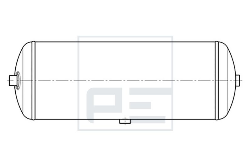 vzduchojem 30L, 246x730mm,4+1+2 vývody 036.360-80A
