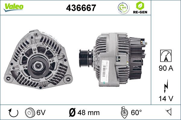 VALEO Dynamo / Alternator 436667