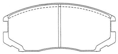 AISIN fékbetétkészlet, tárcsafék ASN-121