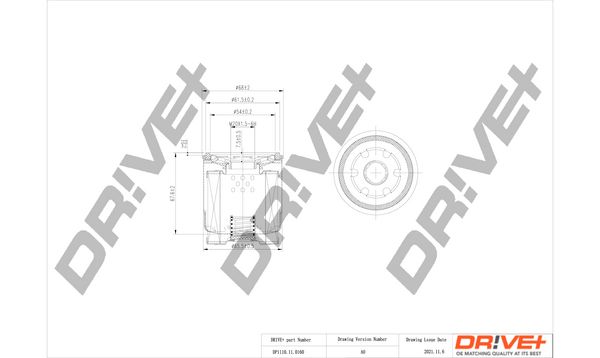 Оливний фільтр, Dr!Ve+ DP1110.11.0160