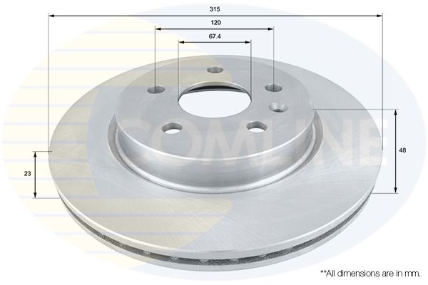 Гальмівний диск, Comline ADC1144V