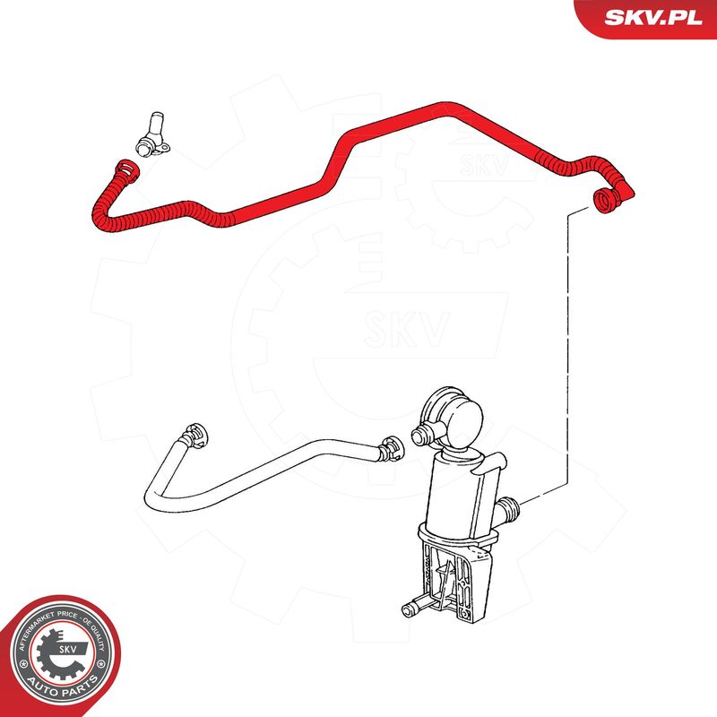 ESEN SKV 54SKV742 Hose, crankcase ventilation