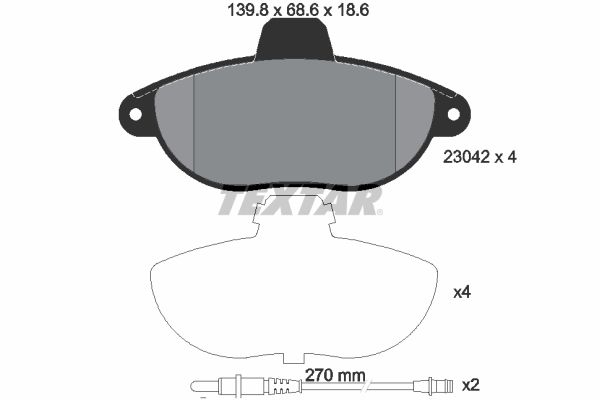 BENDIX Braking fékbetétkészlet, tárcsafék BPD1254