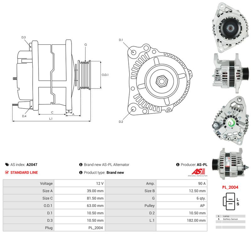AS-PL A2047 Generatorius