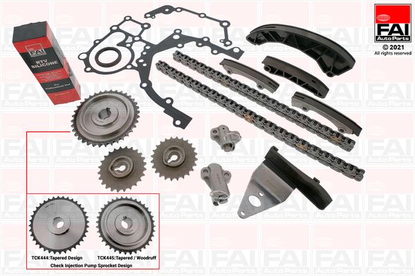 Комплект ланцюгів привода, Fai Autoparts TCK445