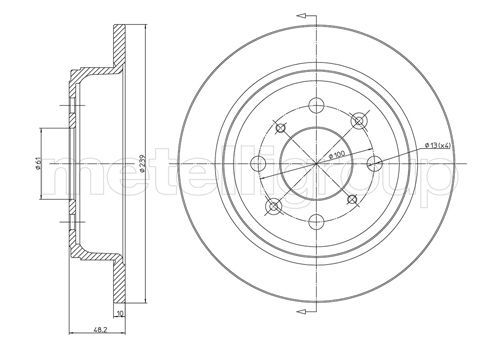 Metelli Brake Disc 23-0267