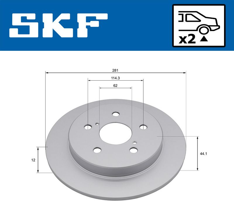 спирачен диск SKF