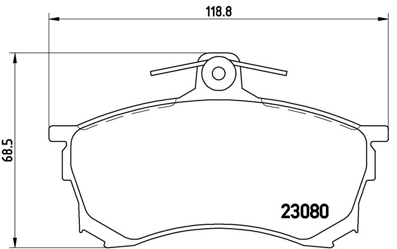 BREMBO P54021 Brake Pad Set, disc brake