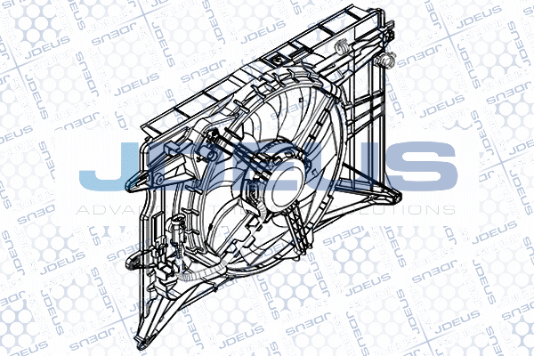 JDEUS ventilátor, motorhűtés EV8D4040