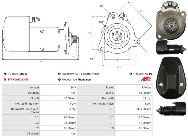 AS-PL S0343 Starter