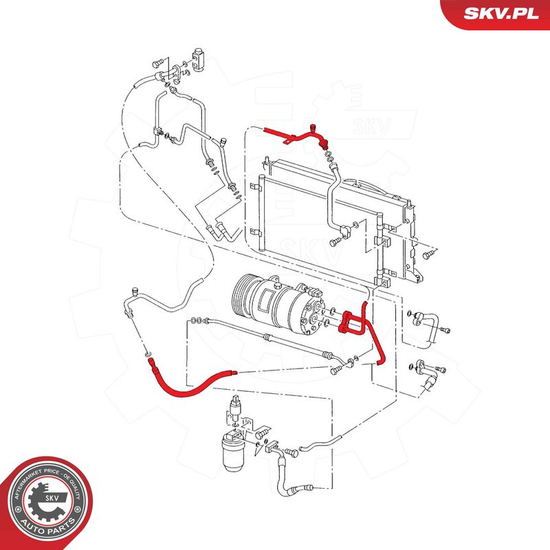 Трубопровід високого/низького тиску, кондиціонер повітря, Skv Germany 54SKV632