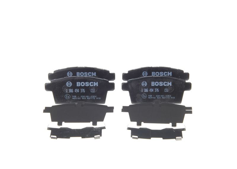 BOSCH 0 986 494 376 Комплект гальмівних накладок, дискове гальмо