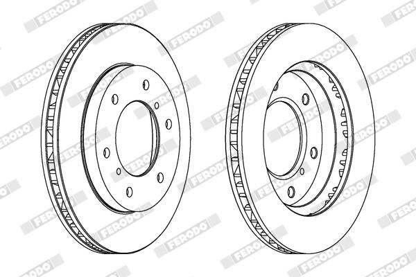 FERODO DDF1384 Brake Disc