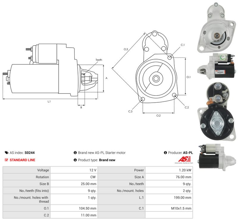 Starter, AS-PL S0244