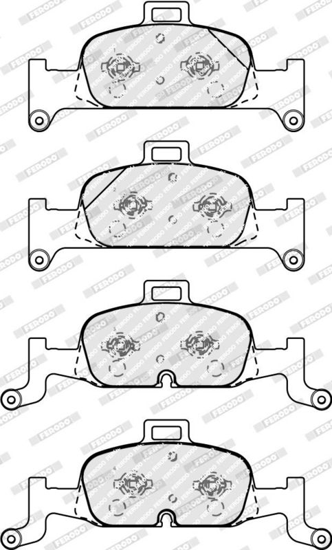 FERODO Plaquettes de frein à disque FDB4616