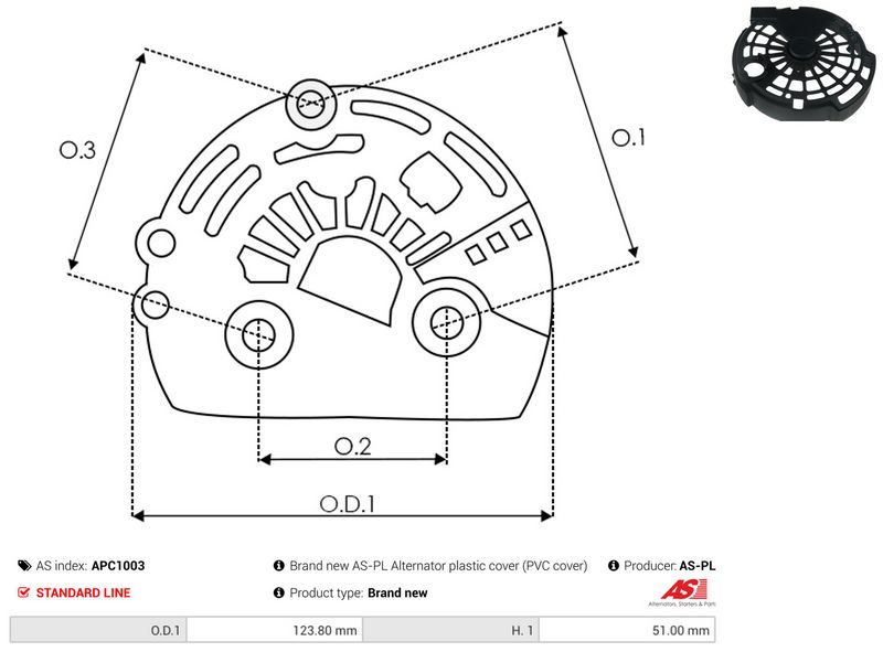 Kaitsekate, generaator, AS-PL APC1003