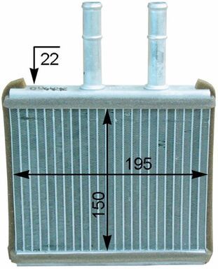 MAHLE AH 206 000P Heat Exchanger, interior heating