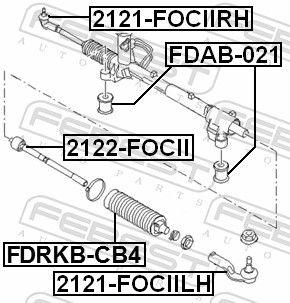 Опора, рульовий механізм, Febest FDAB-021