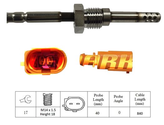 LEMARK Sensor, exhaust gas temperature LXT019