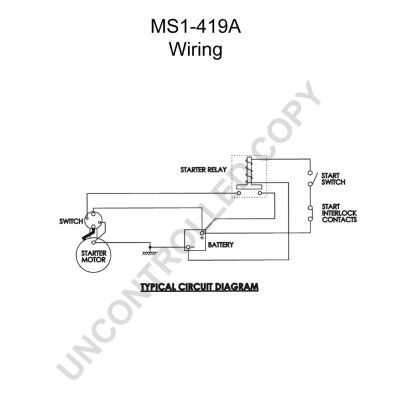 BOM-Prestolite MS1-419A Starter