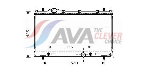 AVA Clever Choice CR2087 Radiator, engine cooling