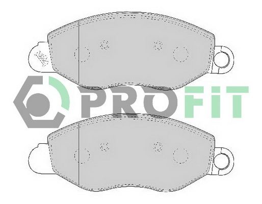 Комплект гальмівних накладок, дискове гальмо, Profit 5000-1461