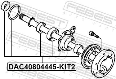 FEBEST DAC40804445-KIT2 Wheel Bearing Kit