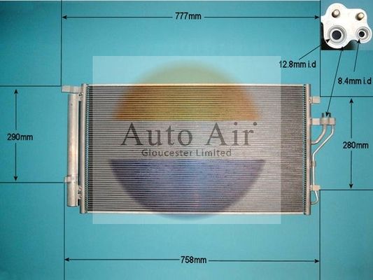 Auto Air Gloucester 16-1425 Condenser, air conditioning