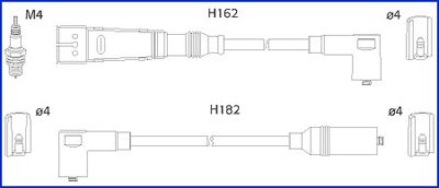 Комплект проводів високої напруги, Hitachi 134709