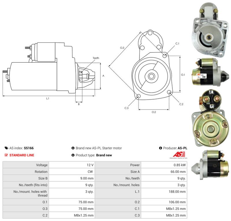 AS-PL S5166 Starter