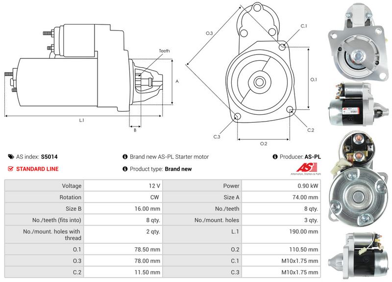 AS-PL S5014 Starter