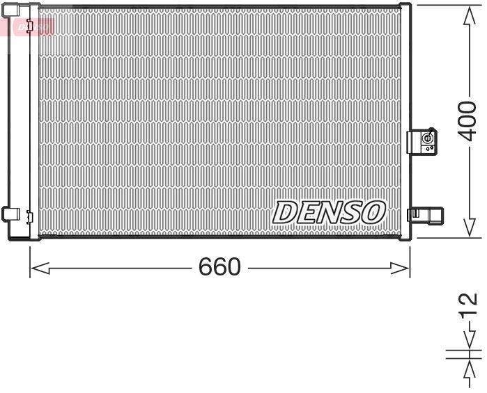 DENSO kondenzátor, klíma DCN05037