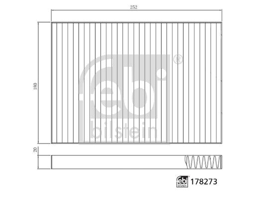 FEBI BILSTEIN 178273 Filter, cabin air