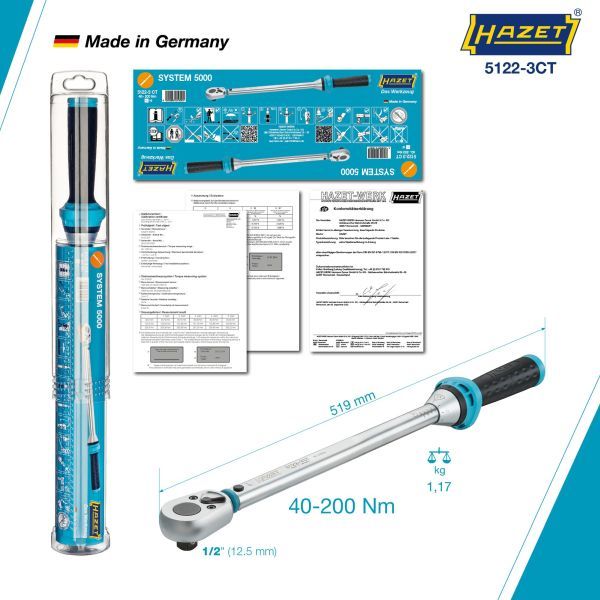 HAZET 5122-3CT Torque Wrench
