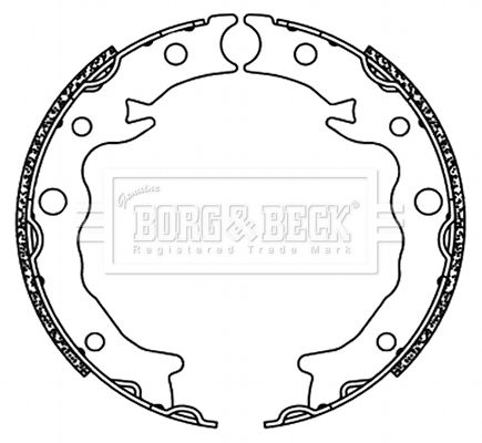 Juego de zapatas de frenos, freno de estacionamiento