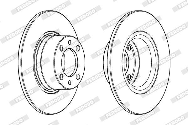 FERODO DDF1035C Brake Disc