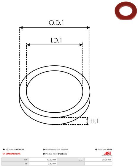 AS-PL ARS3045S Repair Set, alternator