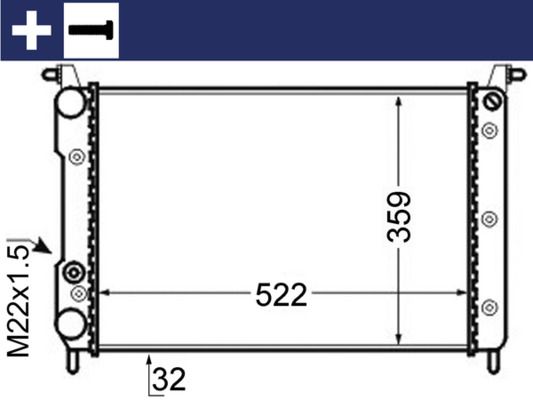 MAHLE Radiateur CR 130 000S