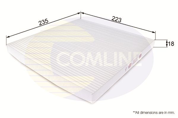 Comline Filter, cabin air EKF213
