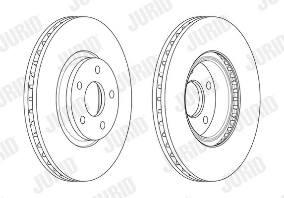 Гальмівний диск, Jurid 562624JC-1
